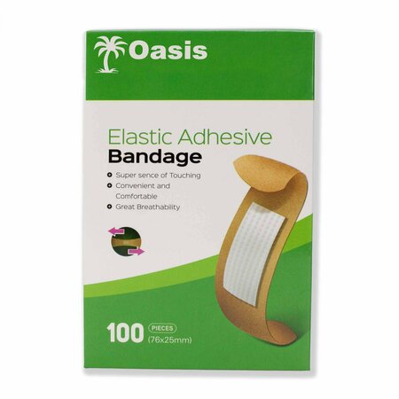 OASIS Fabric Adhesive Bandages, 1 in. x 3 in., 100PK BA1-FAB